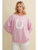 Horse Shoe Pullover Sweater - PINK
