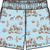 Boys Blue Western Trail Toile Performance Court Shorts