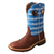 MEN'S 12" WESTERN WORK BOOT WITH CELLSTRETCH® Burgundy & Sky Blue - MXB0001