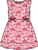Girls Pink Western Trail Toile Pinafore Bow Dress