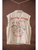 Western Sunset Embroidered Denim Vest - OATMEAL