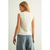 Sleeveless Cotton Top - Cream