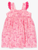 Girls Pink Cottontail Toile Cotton Gauze Flutter Bow Woven Dress