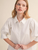 Puff Sleeve Button Down Top - WHITE