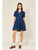 Dart Denim Short Sleeve A Line Dress