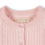 Organic Classic Cable Cardigan - PINK
