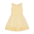 Organic Flounce Hem Sweater Dress - yellow