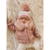 Fur Collar Rosy Cardigan Sweater For Baby & Toddler