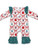 Polka Dots Bow Gift Baby Girls Ruffle Christmas Romper