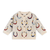 Horse Shoe Jacquard Knit Baby Cardigan (Organic Cotton)