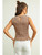 Sleeveless with All Over Smocking Top - MAUVE