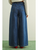 Wide Leg Denim Pants with Front Detail