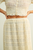 Chiffon Panel Detail Skirt - Beige