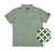 Cowboy Casual Men’s Short Sleeve Polo – Green Abstract