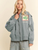WEST Coast Rodeo Embroidered Bomber Jacket - MINT SAGE