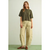 Button Down Round Neck Half Sleeve Top