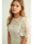 Floral Embroidery Detail Linen Long Dress