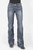 WOMENS JEAN 214 FIT TROUSER STYLE EMBROIDERED "S" DECO BACK PKT OWS 11-054-0214-0804 BU