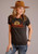 WOMENS S/S KNIT STETSON LADIES SHORT SLEEVE T-SHIRT STETSON RIDING IN THE SUNSET SCREEN 11-039-0562-0799 GYAN