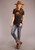 WOMENS S/S KNIT STETSON LADIES SHORT SLEEVE T-SHIRT STETSON RIDING IN THE SUNSET SCREEN 11-039-0562-0799 GYAN