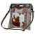 Myra Azure blossoms Hand-Tooled Bags - S-3369