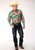 MENS L/S SHIRT PERFORMANCE Y/D ALLOVER PRINT - SNAP 01056 TRAIL RIDE TROPICAL 03-001-0064-0366 MU
