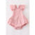 BLUSH VELVET RUFFLE BABY ROMPER