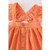 CORAL VELVET RUFFLE SUSPENDER DRESS