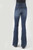 WOMENS JEAN 21 HIGH RISE FLARE FIT PLAIN BACK PKT FANCY YOKESW/DOUBLE NEE 11-054-0921-2407 BU