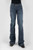 WOMENS JEAN 214 FIT TROUSER STYLE INSET BACK POCKET DETAIL 11-054-0214-0810 BU