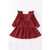 RED CHECK RUFFLE DRESS