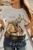 ARIAT 1 1/2" PIERCED RECTANGLE CONCHO TAN