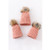 CORAL PINK KNIT POM POM BEANIE