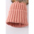 CORAL PINK KNIT POM POM BEANIE