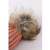CORAL PINK KNIT POM POM BEANIE