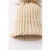 BEIGE KNIT POM POM BEANIE