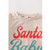 WHITE SANTA BABY BUTTOM ROMPER