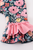 PINK FLORAL RUFFLE BABY ROMPER