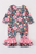 PINK FLORAL RUFFLE BABY ROMPER