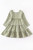 GIRLS GREEN CHECK TIERED DRESS