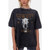 TAKE ME AWAY COWBOY OVERSIZED MINERAL WASHED T SHIRT - BLACK