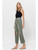 90S VINTAGE CROP FLARE - ARMY GREEN