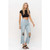 90S VINTAGE CROP FLARE - CLOUD BLUE