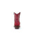 LD RED EMBROIDERY & ZIPPER ANKLE BOOT - L5704