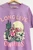 LONG LIVE COWGIRLS RHINESTONE WASHED GRAPHIC T-SHIRT - LAVENDER (OVERSIZED)