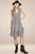 GINGHAM SMOCK DRESS EMBROIDERY - BLACK/WHITE