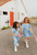 BLUE STAR SMOCKED GIRL JUMPSUIT