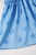 BLUE STAR SMOCKED RUFFLE GIRL DRESS