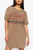 COWGIRL LIFE IS TOUGH GRAPHIC DRESS - MINERAL TAUPE