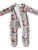 BOOT PRINT BABY WESTERN FOOTED ZIP COVERALL